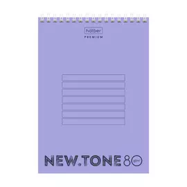 Блокнот Hatber NEWtone PASTEL 80 л А5 клетка
