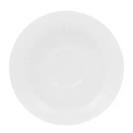 Блюдце чайное Porcelaine du reussy plisse. Белое.