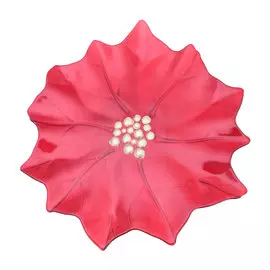 Блюдо ArdaCam Poinsettia 37 см бордо