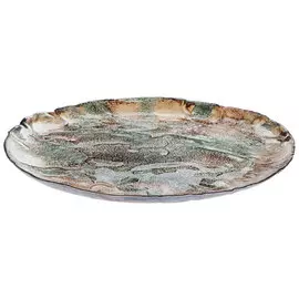 Блюдо ArdaCam Valley сине-коричневое 21 см