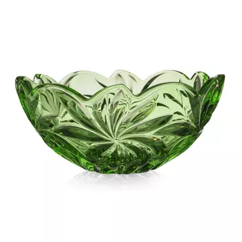 Блюдо Aurum-Crystal Flora green 28 см