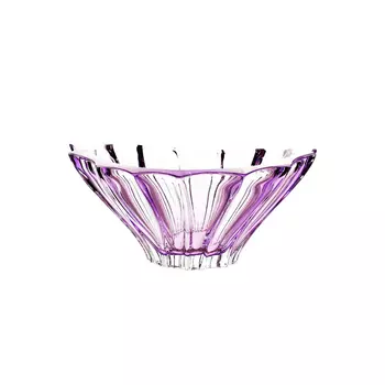 Блюдо Aurum-Crystal Plantica amethyst 22 см