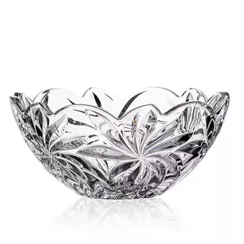 Блюдо Aurum-Crystal s.r.o. Flora прозрачное 28 см