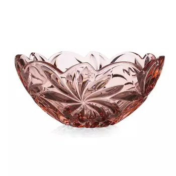 Блюдо Aurum-Crystal s.r.o. Flora pink 28 см