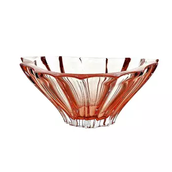 Блюдо Aurum-Crystal s.r.o. Plantica для фруктов розовое 22 см