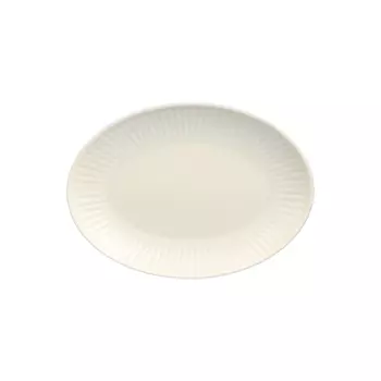 Блюдо Cmielow Dalia GL04 овальное кремовое 24 см