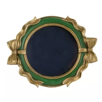 Блюдо декоративное Glasar зелёное 14х11х2 см