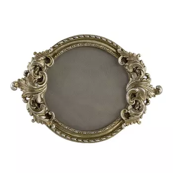 Блюдо декоративное Glasar золотистое 17х12х2 см