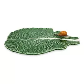Блюдо для сыра Bordallo Pinheiro Капуста с улиткой 39,5х35,5 см