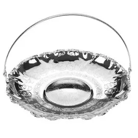 Блюдо для торта Queen Anne с ручкой 23 см посеребрение