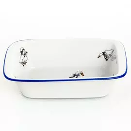 Блюдо для запекания Thun Гуси жаропрочный фарфор 17х10 см