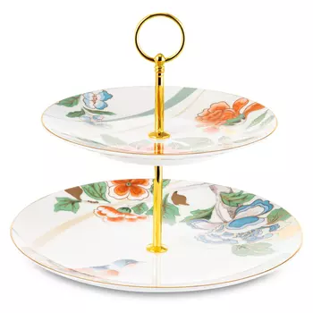 Блюдо двухъярусное Mix&Match Home Гармония 26,5 см