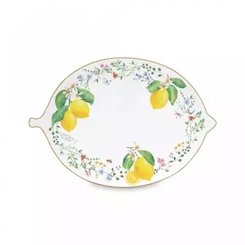 Блюдо Easy life Fleurs et Citrons овальное 25х18 см