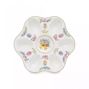 Блюдо Easy life Spring Bloom для яиц, 6 отделений, 21 см