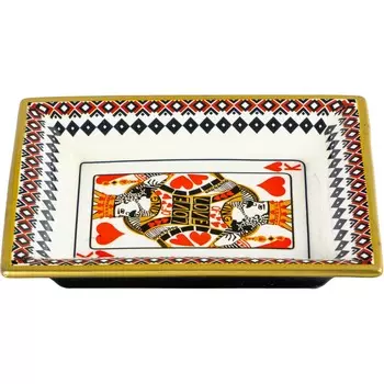 Блюдо Glasar декоративное 19х16х4 см