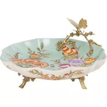 Блюдо Glasar на ножках 31х31х15 см