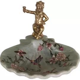 Блюдо Glasar с ангелом 16x14x12 см