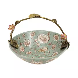 Блюдо Glasar с белкой 22x20x12см