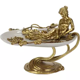 Блюдо Glasar с девушкой 29х24х20 см