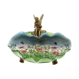 Блюдо Glasar с феей 28x25x16см