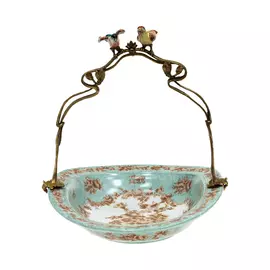 Блюдо Glasar с птичками 28x26x29см