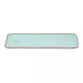 Блюдо глазурованное La palme vegan. Прямоугольное узкое 36х12