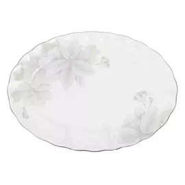 Блюдо Hatori 24 см бело-серый