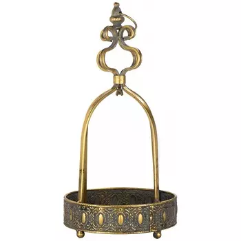 Блюдо интерьерное Glasar с ручкой 20х20х41 см