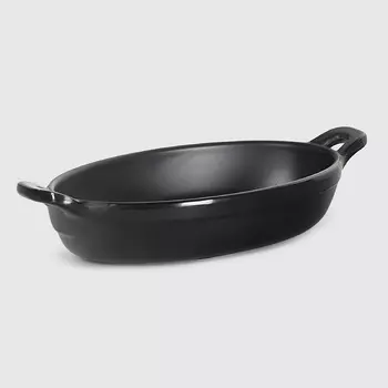 Блюдо Kulsan Terra black 15х8 см