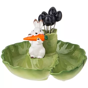 Блюдо Lefard Кролик 17 см, 6 вилочек