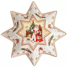 Блюдо Lefard звезда Дед Мороз 17x4 см