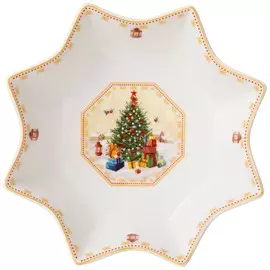 Блюдо Lefard звезда Елка 23x7 см зеленый