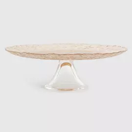 Блюдо Mercury для торта Stars д27.5см золотистый