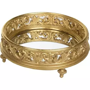 Блюдо на ножках Glasar под старину 25х25х8 см