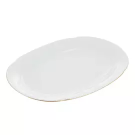 Блюдо овальное 33 см Kutahya Porselen Caprice отводка золото
