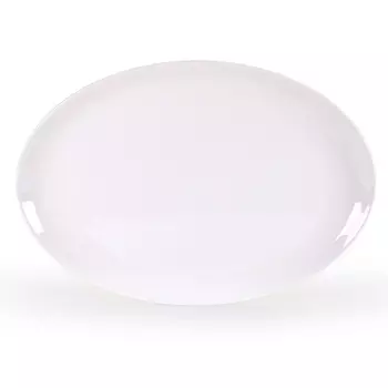 Блюдо овальное АККУ Белый 37 см