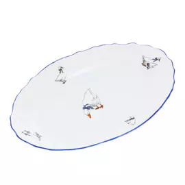 Блюдо овальное Bernadotte Гуси 26 см