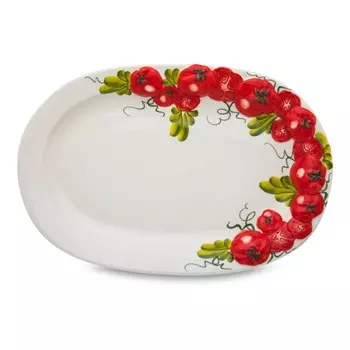 Блюдо овальное Edelweiss Томаты 43х30 см