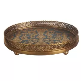 Блюдо овальное Glasar 26x20x5см золотистый