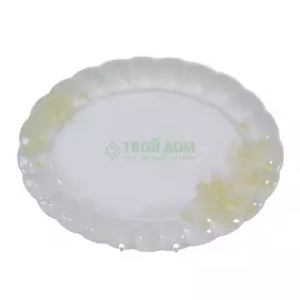 Блюдо овальное Hatori 28 см кремовый