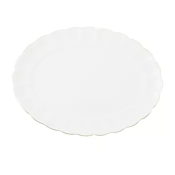 Блюдо овальное Hatori 28 см белый