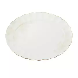 Блюдо овальное Hatori 33 см крем