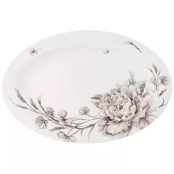 Блюдо овальное lefard white flower 27х20х3,5 см