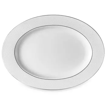 Блюдо овальное Narumi Белый жемчуг 32 см