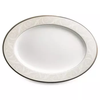 Блюдо овальное Narumi платиновый ноктюрн 38 см