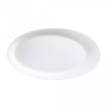 Блюдо овальное Narumi Воздушный белый 23 см