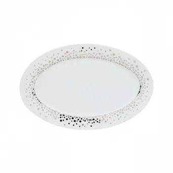 Блюдо овальное Porcel myth Silver Rain