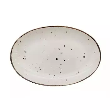 Блюдо овальное Porcelana Bogucice Alumina Cream 31 см