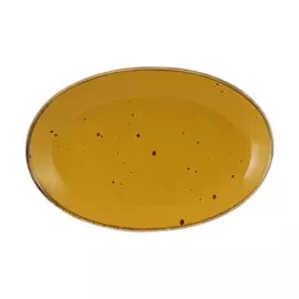 Блюдо овальное Porcelana Bogucice Alumina Yellow 31 см