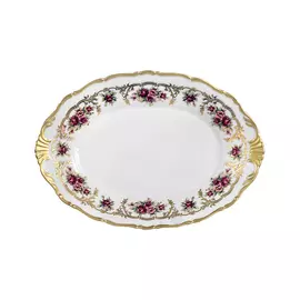 Блюдо овальное Thun 1794 Ангелина Императорский декор 36 см